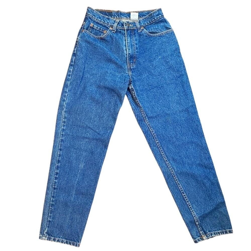 VTG 80s 90s Jordache Mom High Waist Taper Jeans Women 11/12 100% Cotton Retro